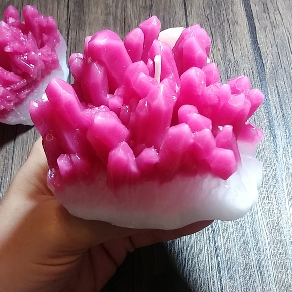 Opalhouse geode candle setpink & white - Picture 3 of 5